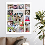 FotoCollage mit 17 Fotos - kann Farbe bearbeiten Poster<br><div class="desc">Foto montage - Benutzen Sie Ihr Lieblings-Foto oder Ihre Bilder,  um Spaß zu haben und mit Freunden zu teilen. Dieses moderne Gitter ist ein einzigartiges und auffälliges Display Ihrer Fotos. Dies ist Set bis zu einem kostenlosen Online-Foto Collage Maker für Ihr Instragram oder andere quadratische Foto.</div>