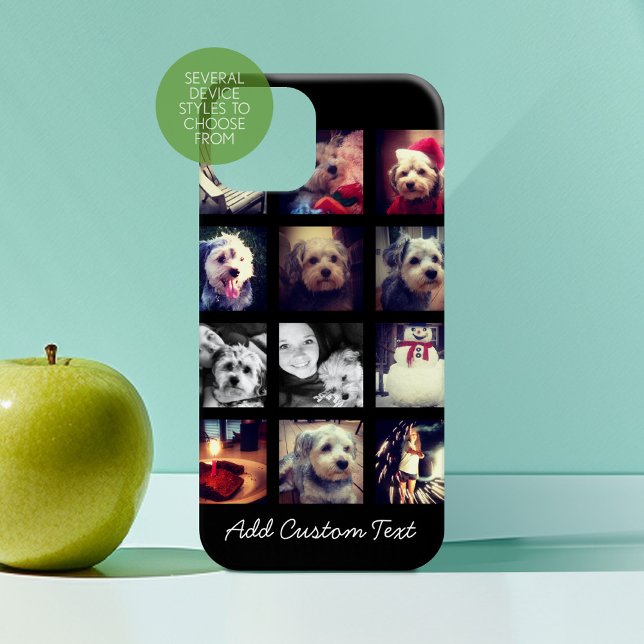 FotoCollage mit schwarzem Hintergrund Case-Mate iPhone Hülle (Personalized Phone Case)