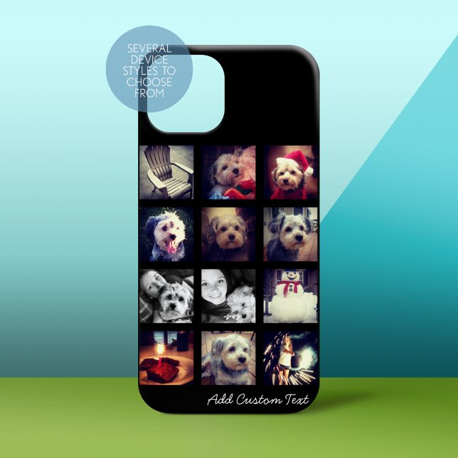 FotoCollage mit schwarzem Hintergrund Case-Mate iPhone Hülle (Personalized Phone Case)