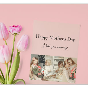 Fotocollage & Nachricht - Personalisiertes Geschen Karte