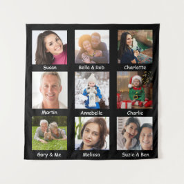 FotoCollage | Name Memory Aid for Dementia Wandteppich