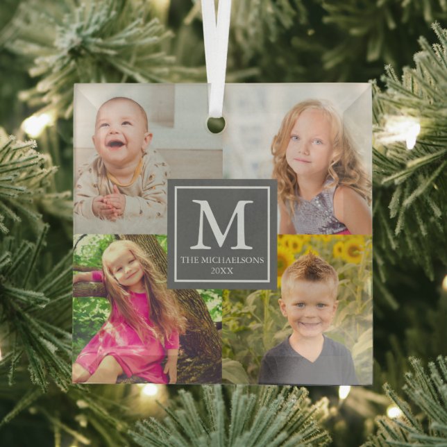 FotoCollage Ornament Aus Glas (Insitu)