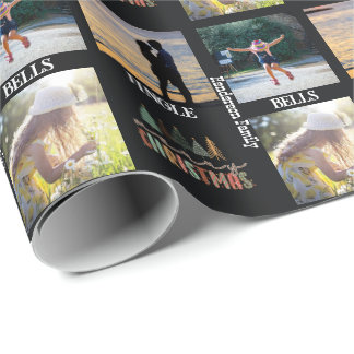 Fotocollage-Papier der Familie 3 Geschenkpapier