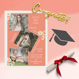 FotoCollage Personalisiert 4 Bilder Orange Ankündigung