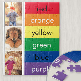 Fotocollage Rainbow Personalisierte Farben Puzzle