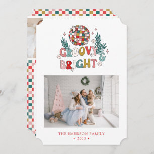 Fotocollage Retro Holiday Card Feiertagskarte