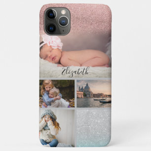 Fotocollage Roségold Dein Name Case-Mate iPhone Hülle