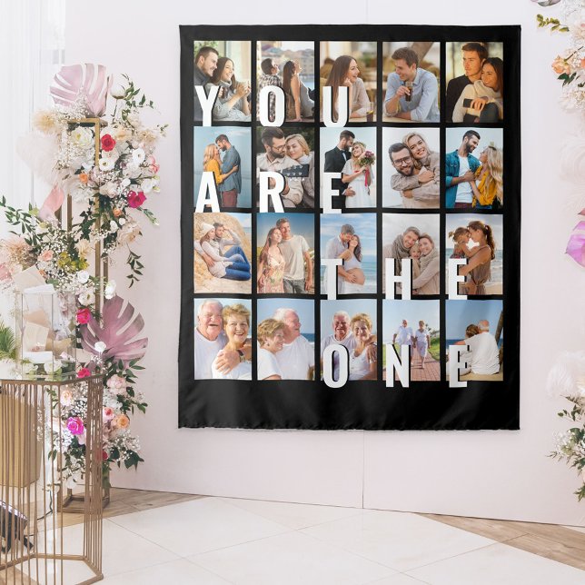FotoCollage Sie sind die One 20 Picture Backdrop Wandteppich (Von Creator hochgeladen)