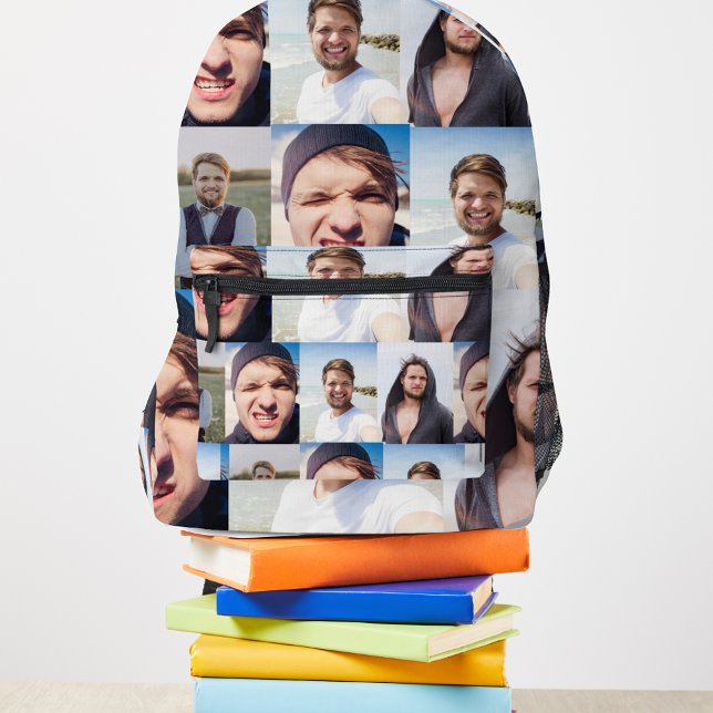 FotoCollage - Stellen Sie Ihr Gesicht auf Bedruckter Rucksack (Von Creator hochgeladen)