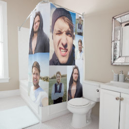 FotoCollage - Stellen Sie Ihr Gesicht auf Duschvorhang