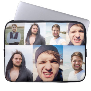 FotoCollage - Stellen Sie Ihr Gesicht auf Laptopschutzhülle