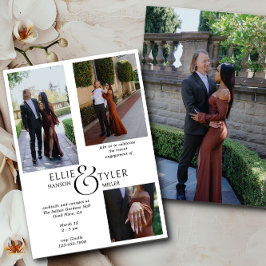 FotoCollage und überdimensionierte Ampersand-Verlo Einladung