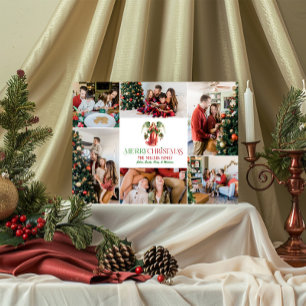 Fotocollage Weihnachtsgel Extravagante Typografie Einladung