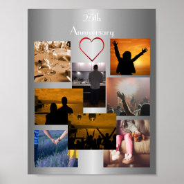 FotoCollage zum 25. Jubiläum Poster