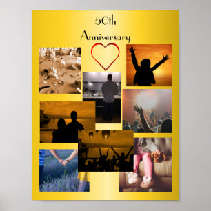FotoCollage zum 50. Jahrestag Poster