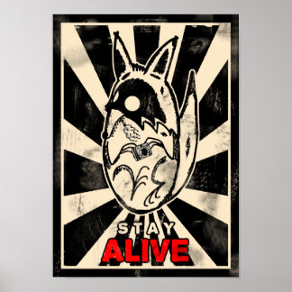 Fotocoyote BLEIBE lebendiges Poster