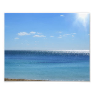 Fotodruck Strand bei Freeport Bahamas Sonne