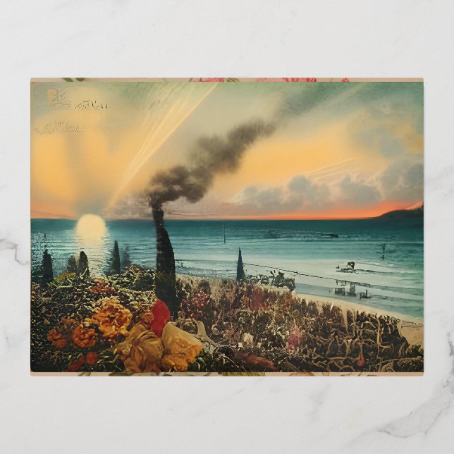 Fotodrucke Folie Einladungspostkarte (Vorderseite)