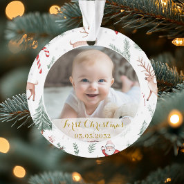 FotoErste Weihnachtsschrift Klassisches Muster Ornament