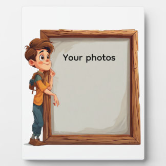 Fotoframe-Design mit Jungen - Heb deinen Moment Fotoplatte