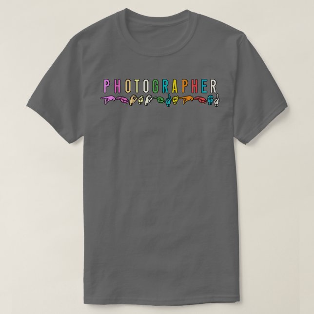 Fotograf ASL T-Shirt (Design vorne)