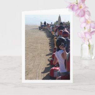 Fotograf auf Quad Bike Karte