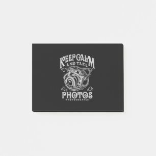 Fotograf Behielt Ruhe und nahm Fotos Post-it Klebezettel