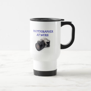 FOTOGRAF BEI der ARBEIT - Reise-Tasse Reisebecher