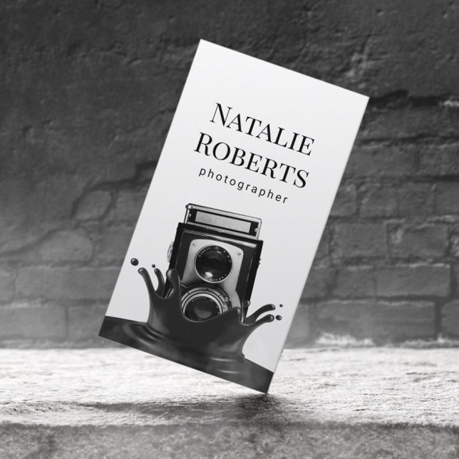 Fotograf Camera Creative Splash Fotografie Visitenkarte (Von Creator hochgeladen)