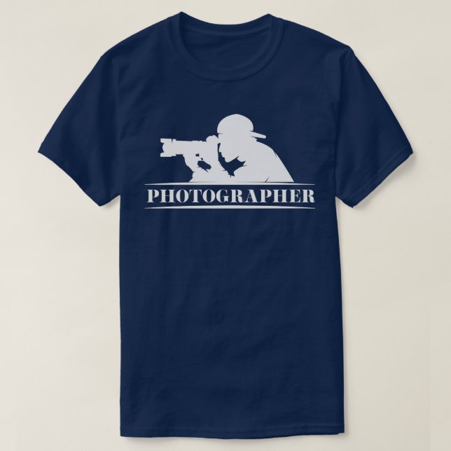 Fotograf Camera Fotojournalist Le T-Shirt (Design vorne)