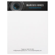 Fotograf Camera Lense Branding Letterhead