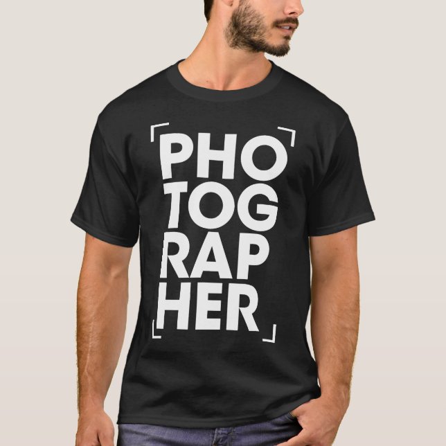 Fotograf Camera Lover Story Teller Cooles Geschenk T-Shirt (Vorderseite)
