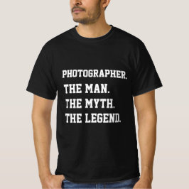 Fotograf der Mann, der Mythos, der T - Shirt der L