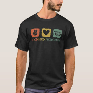 Fotograf Foto Harmonie Frieden Liebe Fotografie T-Shirt