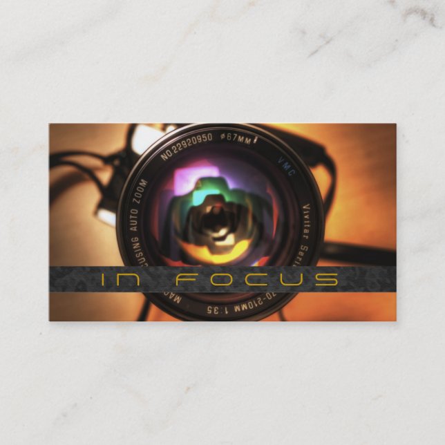 Fotograf, Fotograf-Visitenkarte Visitenkarte (Vorderseite)