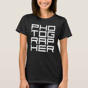 Fotograf Fotografie Kamera Fettschrift Statement T-Shirt