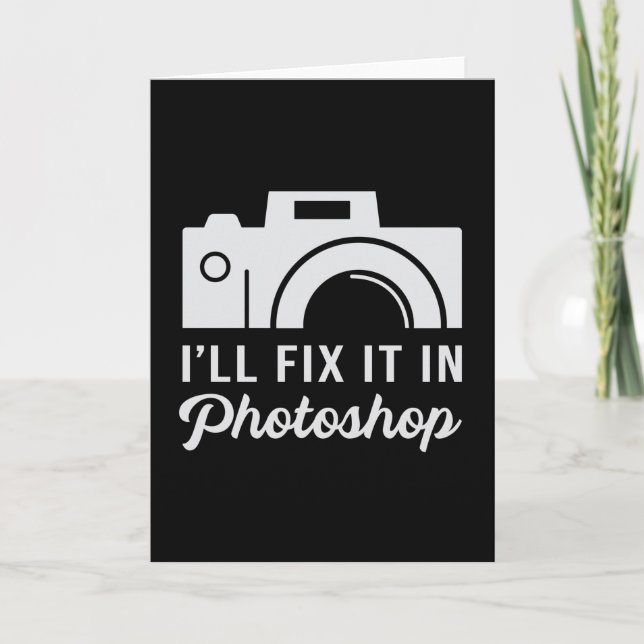 Fotograf Fotografie Lens Camera Funny Gift Karte (Vorderseite)