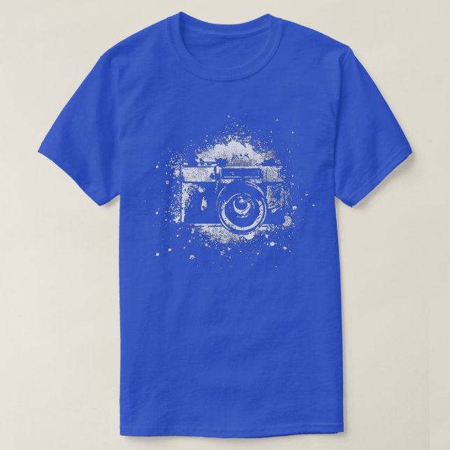 Fotograf Fotografie Retro Journalist T-Shirt (Design vorne)