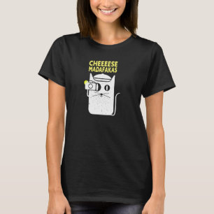 Fotograf Fotografin Katze Fotokamera Pullove T-Shirt