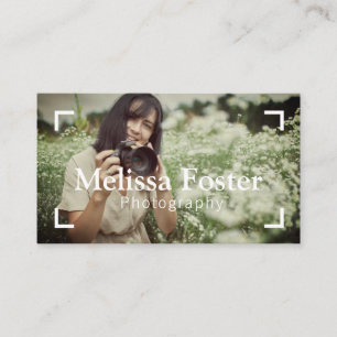 Fotograf Frame Custom Foto Business Card Visitenkarte