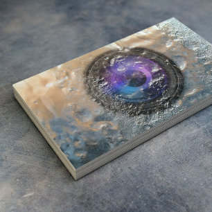 Fotograf gefrorene Kameraobjektiv-Fotografie Visitenkarte