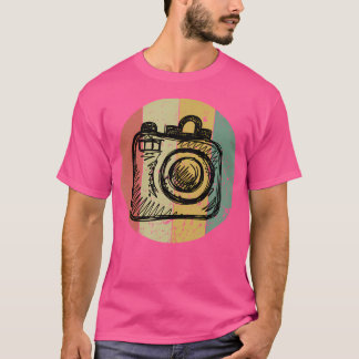 Fotograf Geschenk Vintage Retro Kamera Fotografie T-Shirt