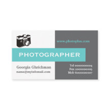 Fotograf grau, weiß, blau, auffallend