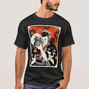 Fotograf Japanisch Samurai Warrior Armor Sword T-Shirt