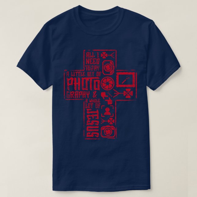 Fotograf Jesus Religion T-Shirt (Design vorne)