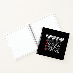 Fotograf Life - Funny Fotografy Checklist Notizbuch