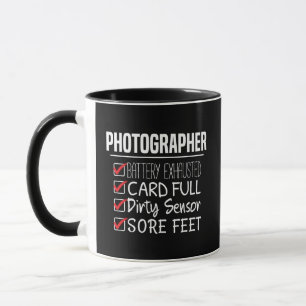 Fotograf Life - Funny Fotografy Checklist Tasse