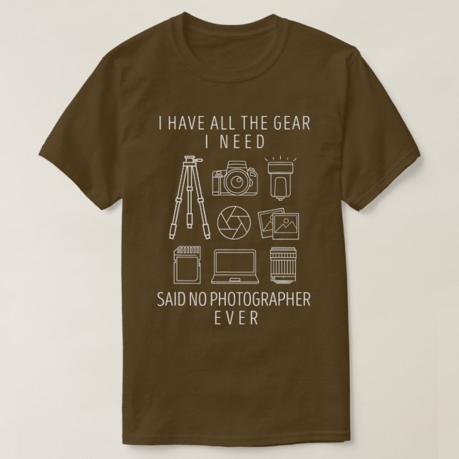 Fotograf Lover Gift Funny Camera Fotograf T-Shirt (Design vorne)