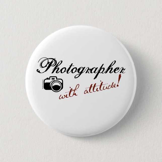 Fotograf mit Haltung Button (Vorderseite)