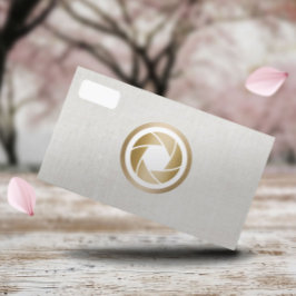 Fotograf Moderne Kamera Elegante Fotografie Visitenkarte